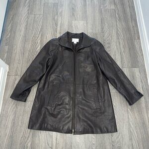 Worthington Genuine lambskin leather Biker bomber jacket